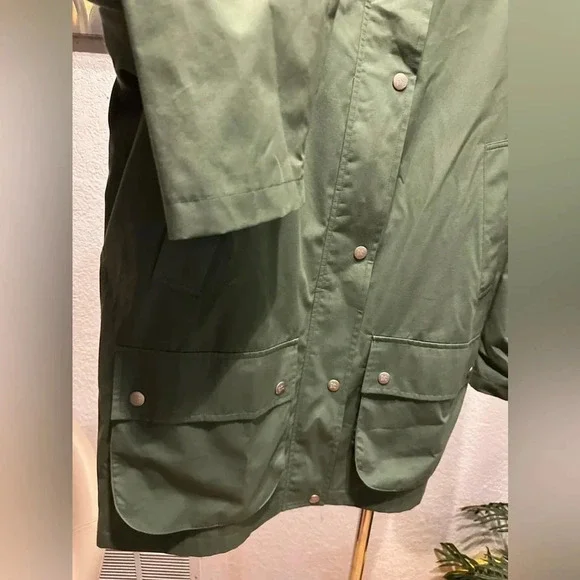 Burberry London Green NovaCheck Women’s Coat size L - Picture 10 of 17